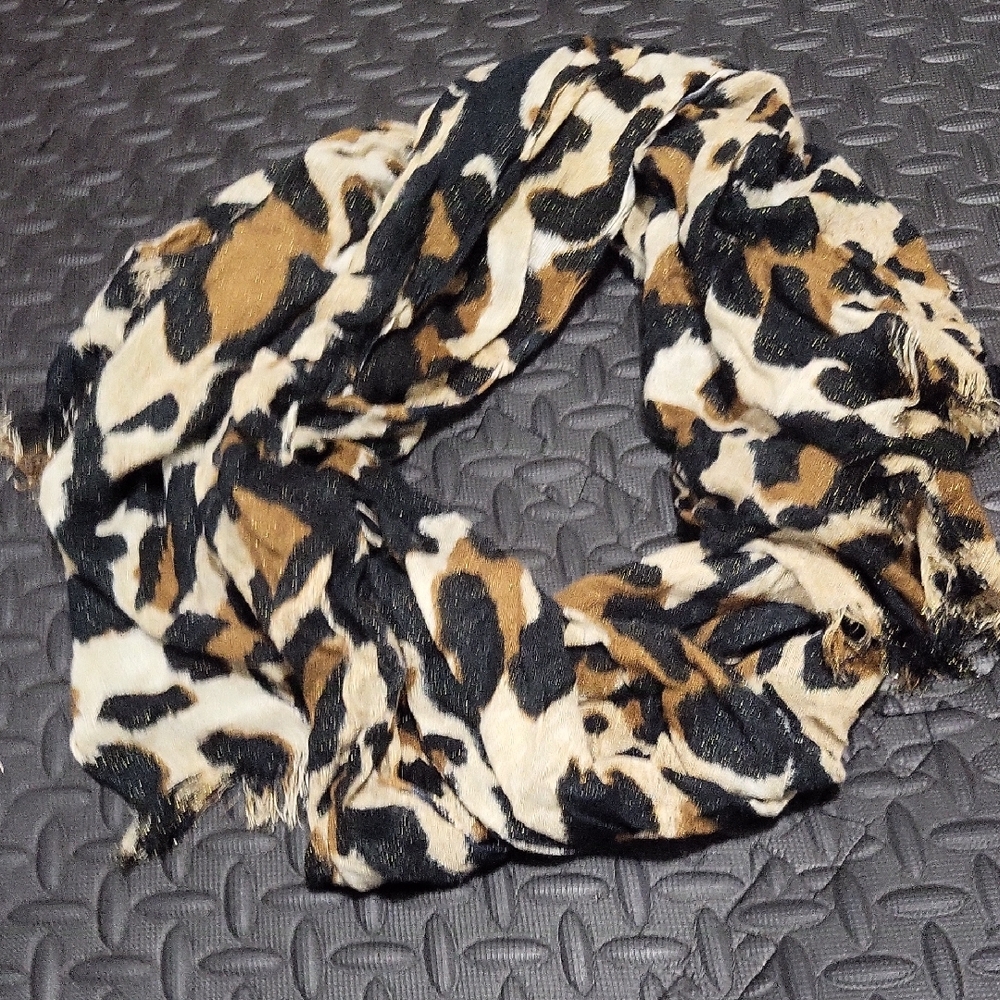 Sparkly Animal Print Scarf